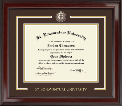St. Bonaventure University diploma frame - Showcase Edition Diploma Frame in Encore