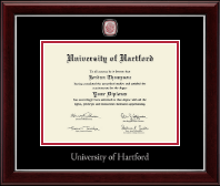 University of Hartford Masterpiece Medallion Diploma Frame in Gallery Silver