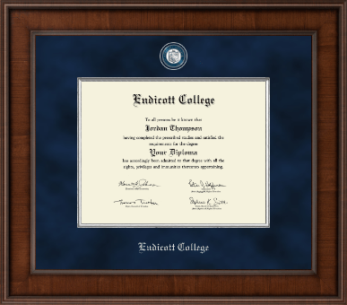 Endicott College diploma frame - Presidential Masterpiece Diploma Frame in Madison