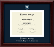 Endicott College Masterpiece Medallion Diploma Frame in Gallery Silver