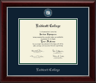 Endicott College Masterpiece Medallion Diploma Frame in Gallery Silver