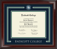 Endicott College Showcase Edition Diploma Frame in Encore