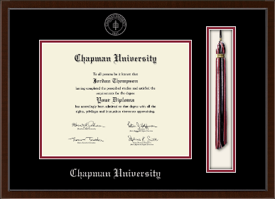 Chapman University diploma frame - Tassel & Cord Diploma Frame in Delta