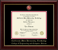 California State University Northridge Masterpiece Medallion Diploma Frame in Gallery