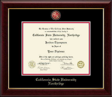 California State University Northridge diploma frame - Masterpiece Medallion Diploma Frame in Gallery