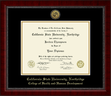 California State University Northridge diploma frame - Gold Engraved Medallion Diploma Frame in Sutton