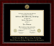 California State University Northridge diploma frame - Gold Engraved Medallion Diploma Frame in Sutton