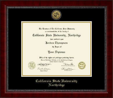 California State University Northridge diploma frame - Gold Engraved Medallion Diploma Frame in Sutton