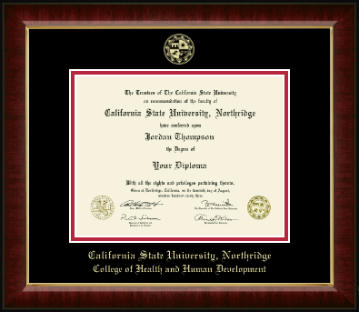 California State University Northridge diploma frame - Gold Embossed Diploma Frame in Murano