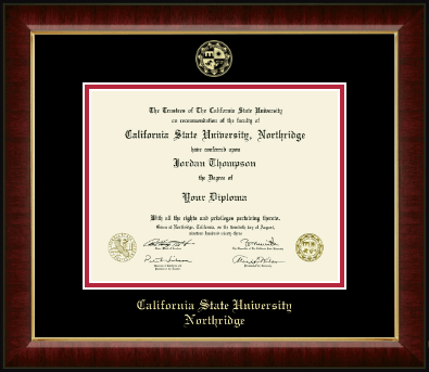 California State University Northridge diploma frame - Gold Embossed Diploma Frame in Murano
