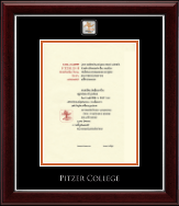 Pitzer College diploma frame - Masterpiece Medallion Diploma Frame in Gallery Silver