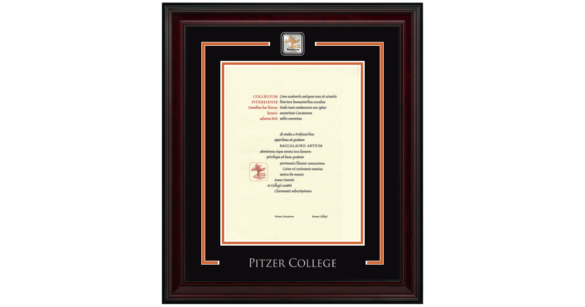 Showcase Edition Diploma Frame in Encore Pitzer College - Item #341119