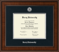 Barry University diploma frame - Presidential Silver Engraved Diploma Frame in Madison