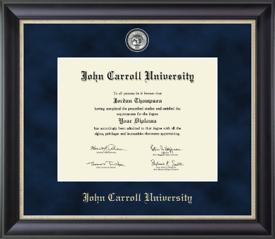 John Carroll University diploma frame - Regal Edition Diploma Frame in Noir