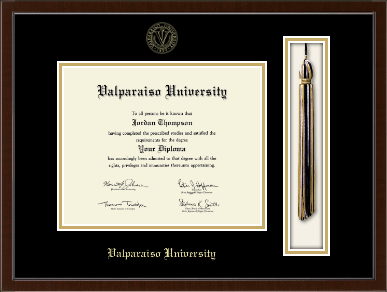 Valparaiso University diploma frame - Tassel & Cord Diploma Frame in Delta