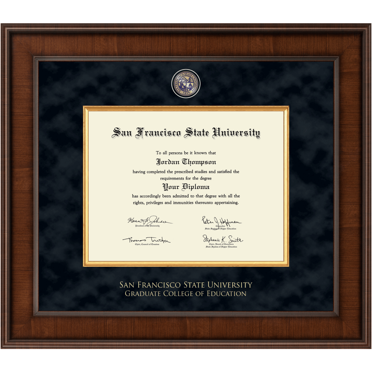 SFSU Graduate College of Education Diploma Frames