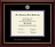 San Francisco State University Masterpiece Medallion Diploma Frame in Gallery