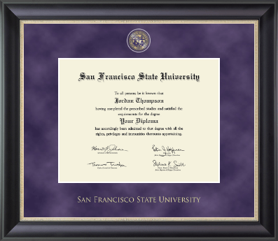 San Francisco State University diploma frame - Regal Edition Diploma Frame in Noir