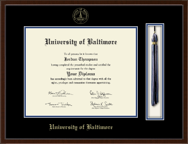 University of Baltimore diploma frame - Tassel & Cord Diploma Frame in Delta
