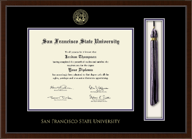 San Francisco State University diploma frame - Tassel & Cord Diploma Frame in Delta