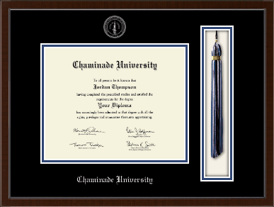 Chaminade University diploma frame - Tassel & Cord Diploma Frame in Delta