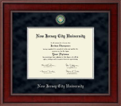 New Jersey City University diploma frame - Presidential Masterpiece Diploma Frame in Jefferson