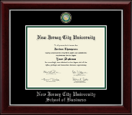 New Jersey City University diploma frame - Masterpiece Medallion Diploma Frame in Gallery Silver