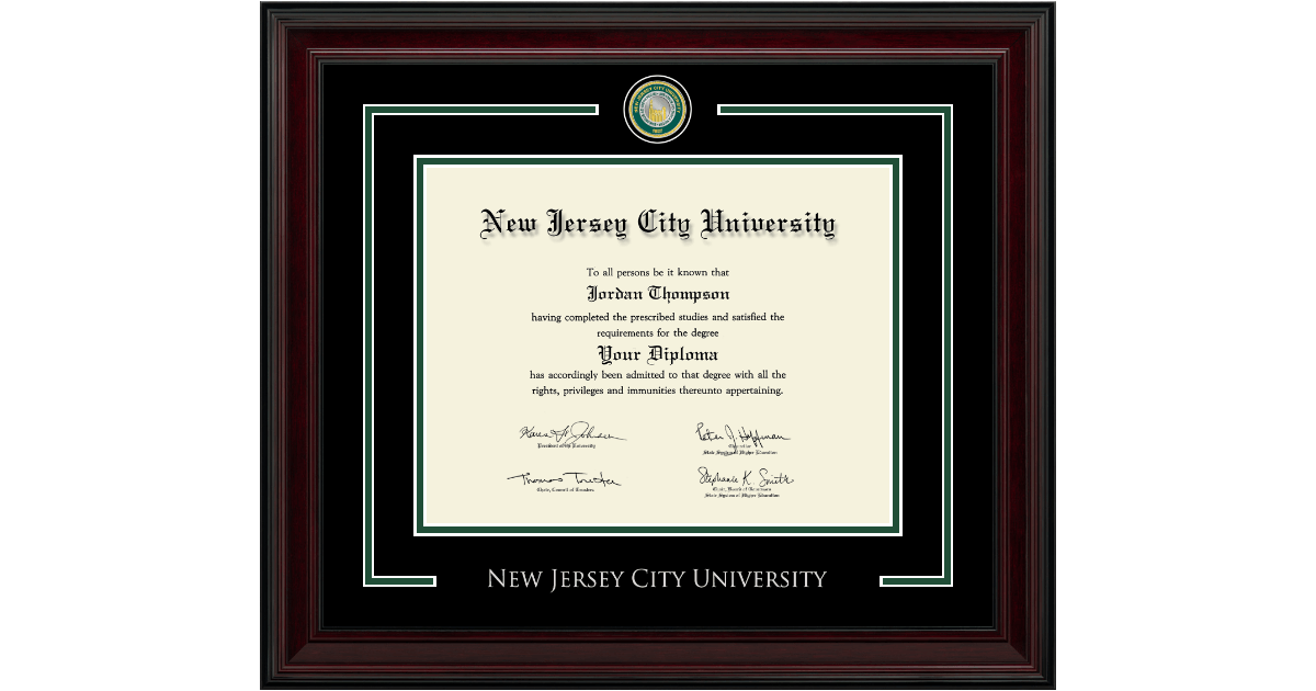 Showcase Edition Diploma Frame in Encore New Jersey City University