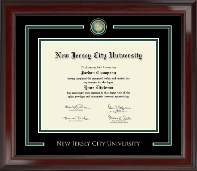New Jersey City University diploma frame - Showcase Edition Diploma Frame in Encore