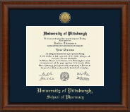 University of Pittsburgh diploma frame - Gold Engraved Medallion Diploma Frame in Austin