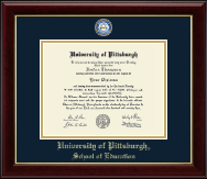 University of Pittsburgh Masterpiece Medallion Diploma Frame in Gallery