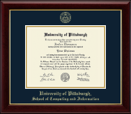 University of Pittsburgh diploma frame - Gold Embossed Diploma Frame in Gallery