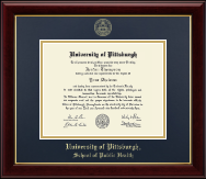 University of Pittsburgh diploma frame - Gold Embossed Diploma Frame in Gallery