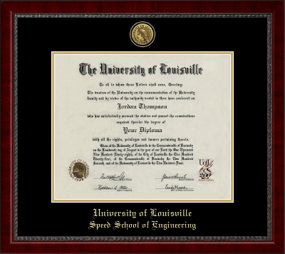 University of Louisville diploma frame - Gold Engraved Medallion Diploma Frame in Sutton
