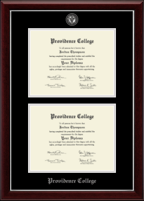 Providence College diploma frame - Masterpiece Medallion Double Diploma Frame in Gallery Silver