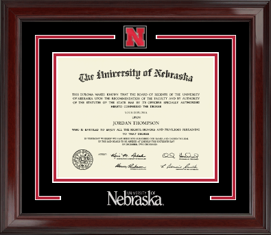 University of Nebraska diploma frame - Spirit Medallion Diploma Frame in Encore
