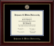 Johnson & Wales University in Rhode Island diploma frame - Masterpiece Medallion Diploma Frame in Gallery