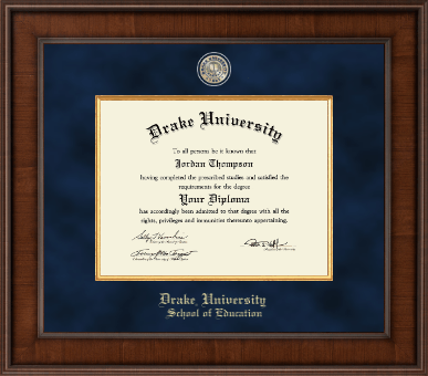 Drake University diploma frame - Presidential Masterpiece Diploma Frame in Madison