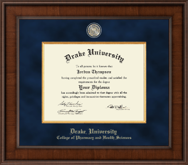 Drake University diploma frame - Presidential Masterpiece Diploma Frame in Madison