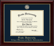 Drake University Masterpiece Medallion Diploma Frame in Gallery