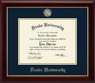 Drake University diploma frame - Masterpiece Medallion Diploma Frame in Gallery