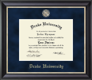 Drake University diploma frame - Regal Edition Diploma Frame in Noir