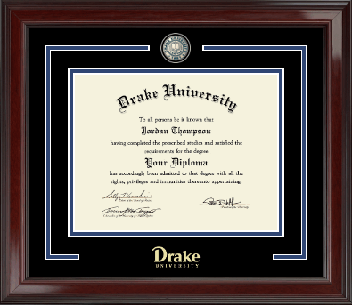 Drake University diploma frame - Showcase Edition Diploma Frame in Encore