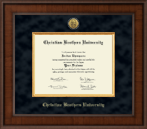 Christian Brothers University Presidential Gold Engraved Diploma Frame in Madison