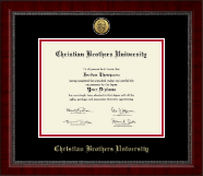 Christian Brothers University diploma frame - Gold Engraved Medallion Diploma Frame in Sutton