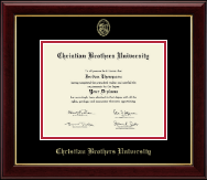 Christian Brothers University diploma frame - Gold Embossed Diploma Frame in Gallery