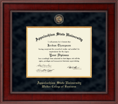 Appalachian State University diploma frame - Presidential Masterpiece Diploma Frame in Jefferson