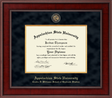 Appalachian State University diploma frame - Presidential Masterpiece Diploma Frame in Jefferson