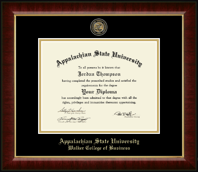 Appalachian State University diploma frame - Masterpiece Medallion Diploma Frame in Murano