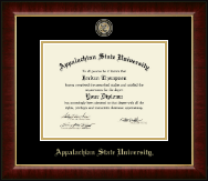 Appalachian State University Masterpiece Medallion Diploma Frame in Murano